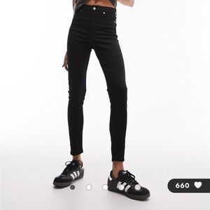 Topshop Jamie jeans - pure black - size 30